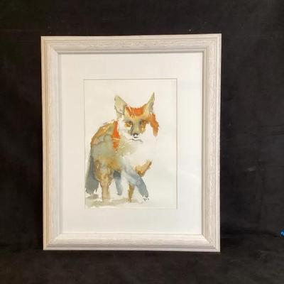 Watercolor of a Fox