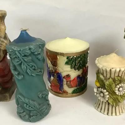 Carved Candles 1970s