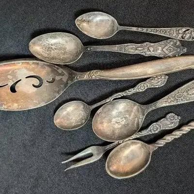 Assorted Spoons - 2 Sterling 
