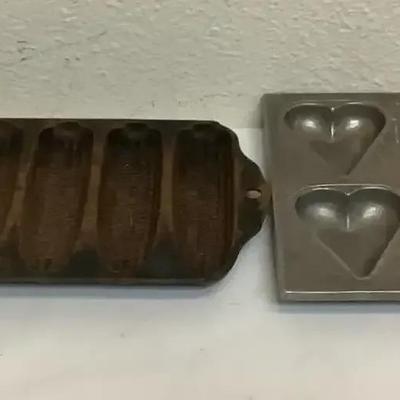 Cast Iron Cookware-Hearts & Corn Cobs