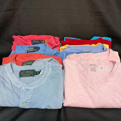 Polo By Ralph Lauren V-Neck T-Shirts #1 SZ L