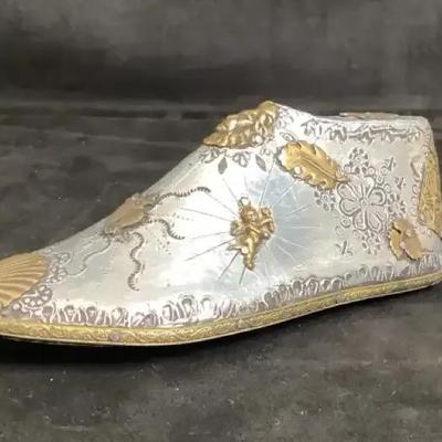 Milagros Mexican Folk Art Embellished Antique Shoe Last
