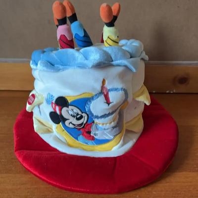 Disney Parks Mickey Mouse Happy Birthday Cake Hat