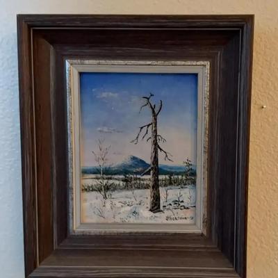 Original Snowscape Painting 