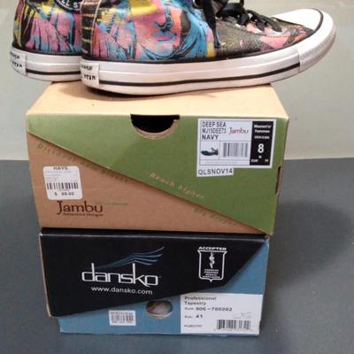 Converse Andy Warhol Statue of Liberty,Jambu, & Dansko Tapestry Shoe-Size Varies 