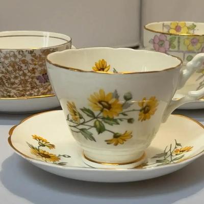 Teacups "English Castle", "Wittington" & "Phoenix"
