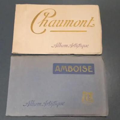 "Album Artistique" Souvenir Booklets,-Chaumont & Amboise, France.
