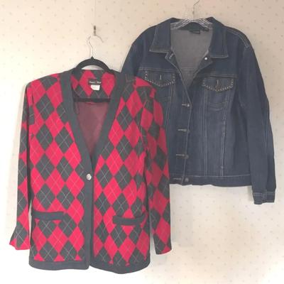 Stuart Alan Argyle Cardigan & Chico Denim Jacket 
