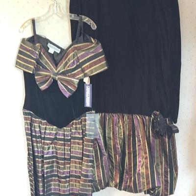 Black Velvet Dress -Fandy for  "Chez California & Jessica Howard by Mitchell Rodbel