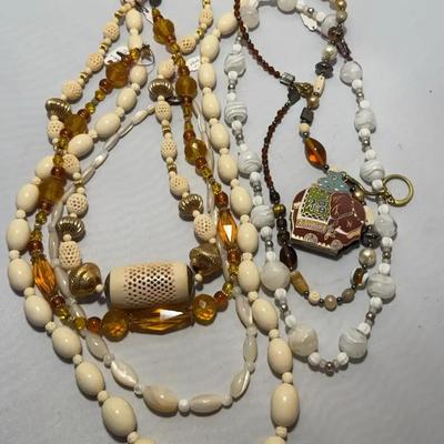 Bone and Other Beaded Necklaces 