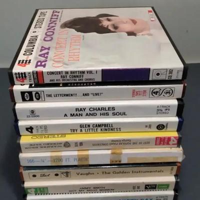 Ray Conniff, The Lettermen, Ray Charles, Glen Campbell 4 Track Reel to Reel