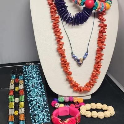 Colored Corn Kernal Necklace & Other Fun Jewelry 
