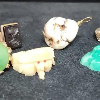 Hematite Intaglio Ring, Jadeite  & Others