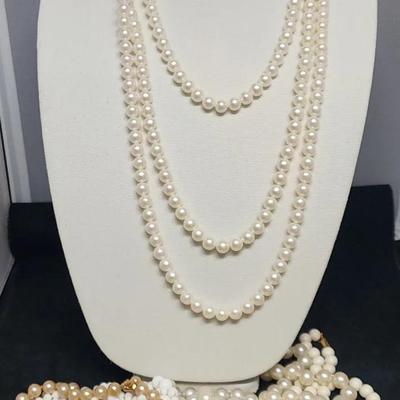 Pearl Bead Necklaces Jewelry 