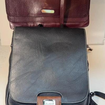 Liz Soto  and Burgundy Leather Purses 