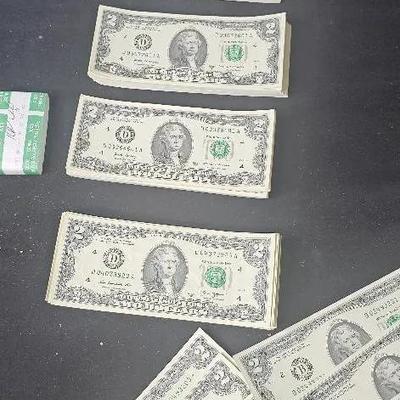 $1000 Worth of $2 bills most UNC & in Numerical Order. Plus Star Notes