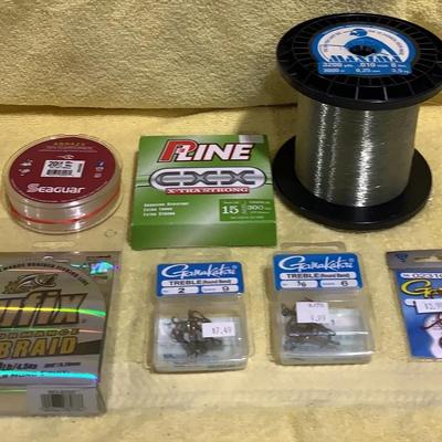 Lot Of Fishing Line And Gear
