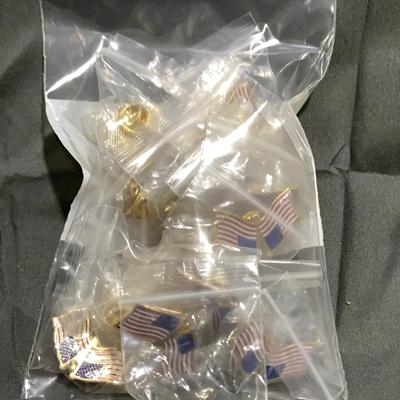 Lot Of 23 American Flag Pins