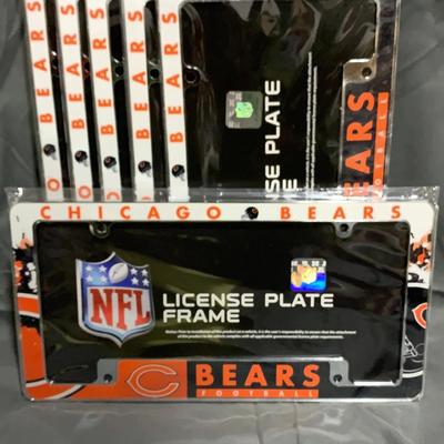 6 Chicago Bears License Plate Covers