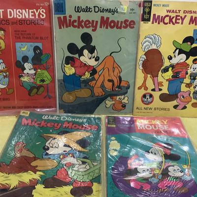 5 Vintage Disney Comic Books