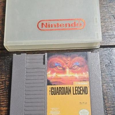 Nintendo Entertainment System (NES) game cartridge
The Guardian Legend
by Broderbund.