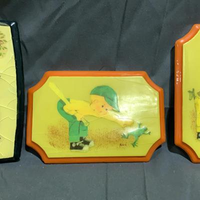 3 Vintage Wall Art  By Ann