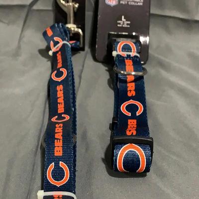 Chicago Bears 4’ Pet Lead And Large Collar