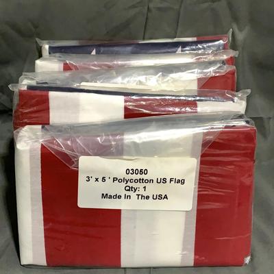 Lot Of 5, 3x5 American Flags