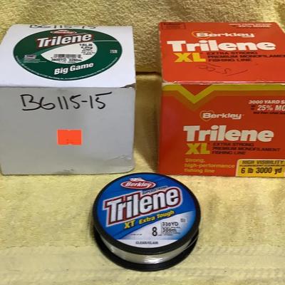 Lot Of Trilene Fishing Line 15,8 And 6 Lbs