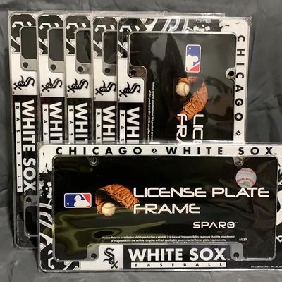 Lot Of 6 Chicago White Sox License Plate Covers