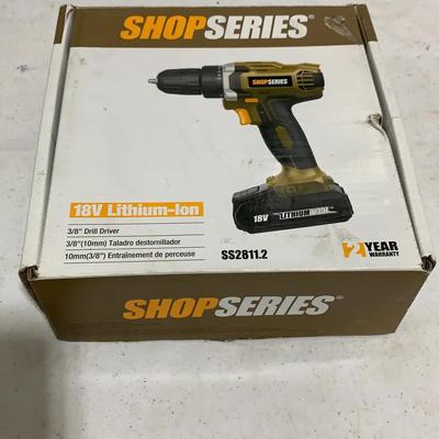 Shop Series 18v Lithium Ion 3/8 Drill