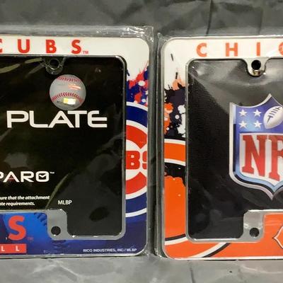 Chicago Cubs And Bears License Plate Covers
