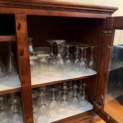 Sale Photo Thumbnail #13: Glassware and Buffet