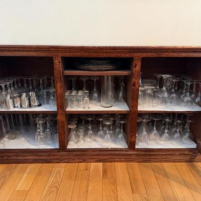 Sale Photo Thumbnail #14: Glassware and Buffet