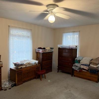 Sale Photo Thumbnail #20: Linens, Bedroom Set, Dressers, Hope chests