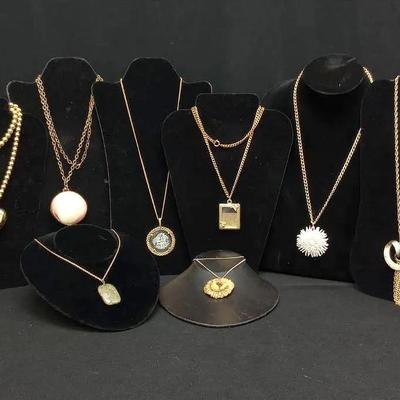 Fashion Goldtone Necklaces w/ Pendants