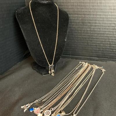 Silvertone Small Pendant Necklaces