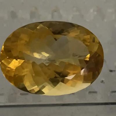 Oval Faceted 80.01 Cts Citrine Genstone