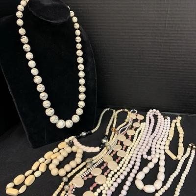 Off-White To Tan Fashion Jewelry 