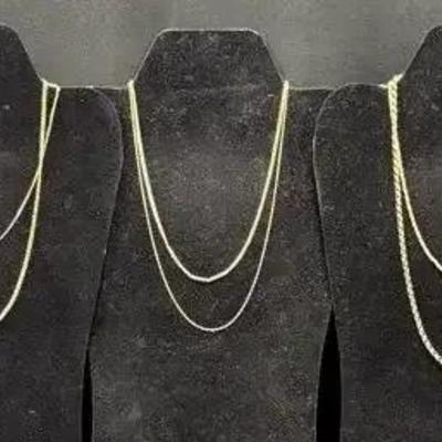 Gold Tone Chains ( Necklaces)