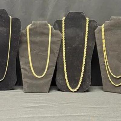 Gold Tone Chunky Chains