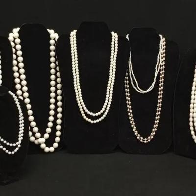 Long White to Off-white Necklaces (9)