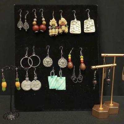 Silvertone Fish Hook Earrings #6