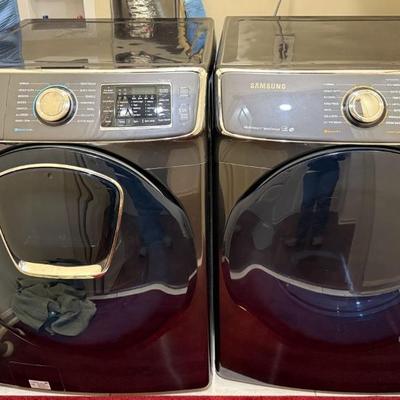 Sale Photo Thumbnail #46: Samsung Slate Colored Front Load Super Speed Steam Washer with VRT Plus and Multi Steam Vent Sensor Dryer Duo 