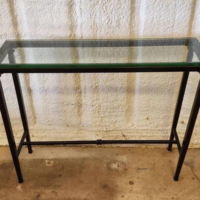 Metal And Glass Console Table