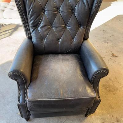 Leather Gray Recliner