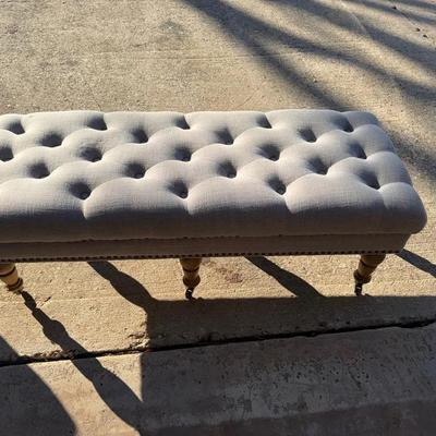 Gray Rolling Bench 