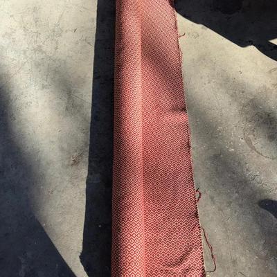 Orange Geometric Fabric