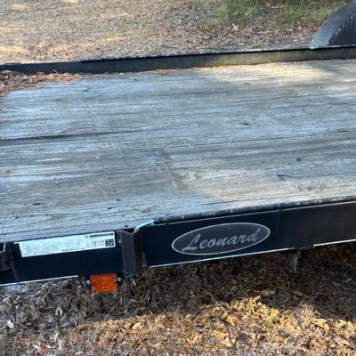 Leonard dual-axle flatbed utility trailer