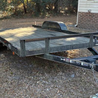 Leonard dual-axle flatbed utility trailer